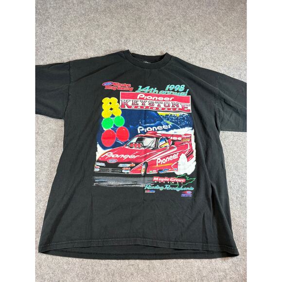 Vintage Other - Vintage 90s 14th Annual Pioneer Keystone Nationals NHRA T Shirt Mens XL Black